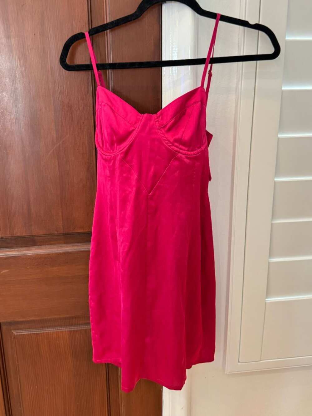 For Love & Lemons Pink Silk Dress
